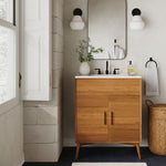 Load image into Gallery viewer, Rivrona Ribbed Glass Wall Sconce - Elegant Modern Lighting for Hallway &amp; Bedroom
