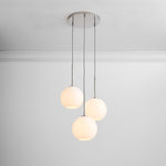 Load image into Gallery viewer, Selvion Minimalist Crystal Chandelier - Handcrafted Glass Sculptural Lighting Fixture
