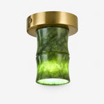 Charger l'image dans la visionneuse de la galerie, Complete jade bamboo flush mount ceiling lamp
