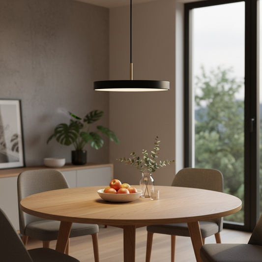 Astris Geometrische Pendelleuchte – Moderne Metall-Hängeleuchte für Kücheninsel