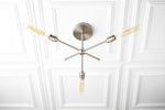 Load image into Gallery viewer, Mobilux Line Industrial Chandelier - Modern Ceiling Light Fixture for Home
