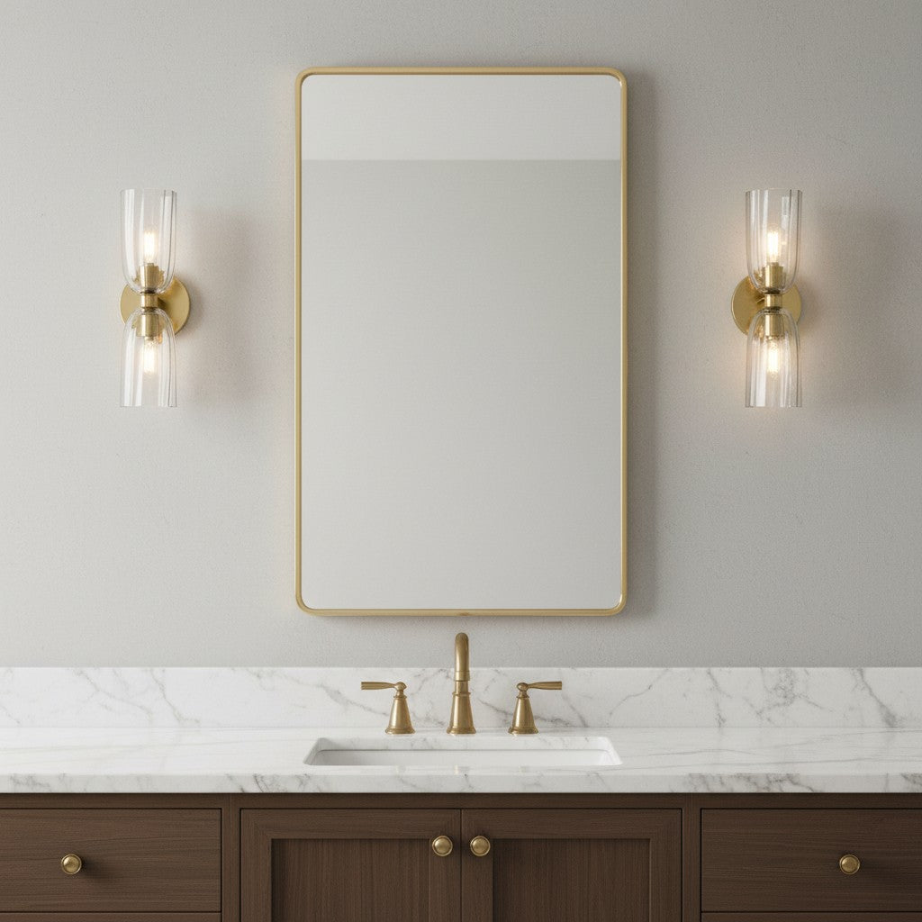 Applique murale globe minimaliste Vega Glass Éclat doux diffusé Disponible en une ou deux lumières