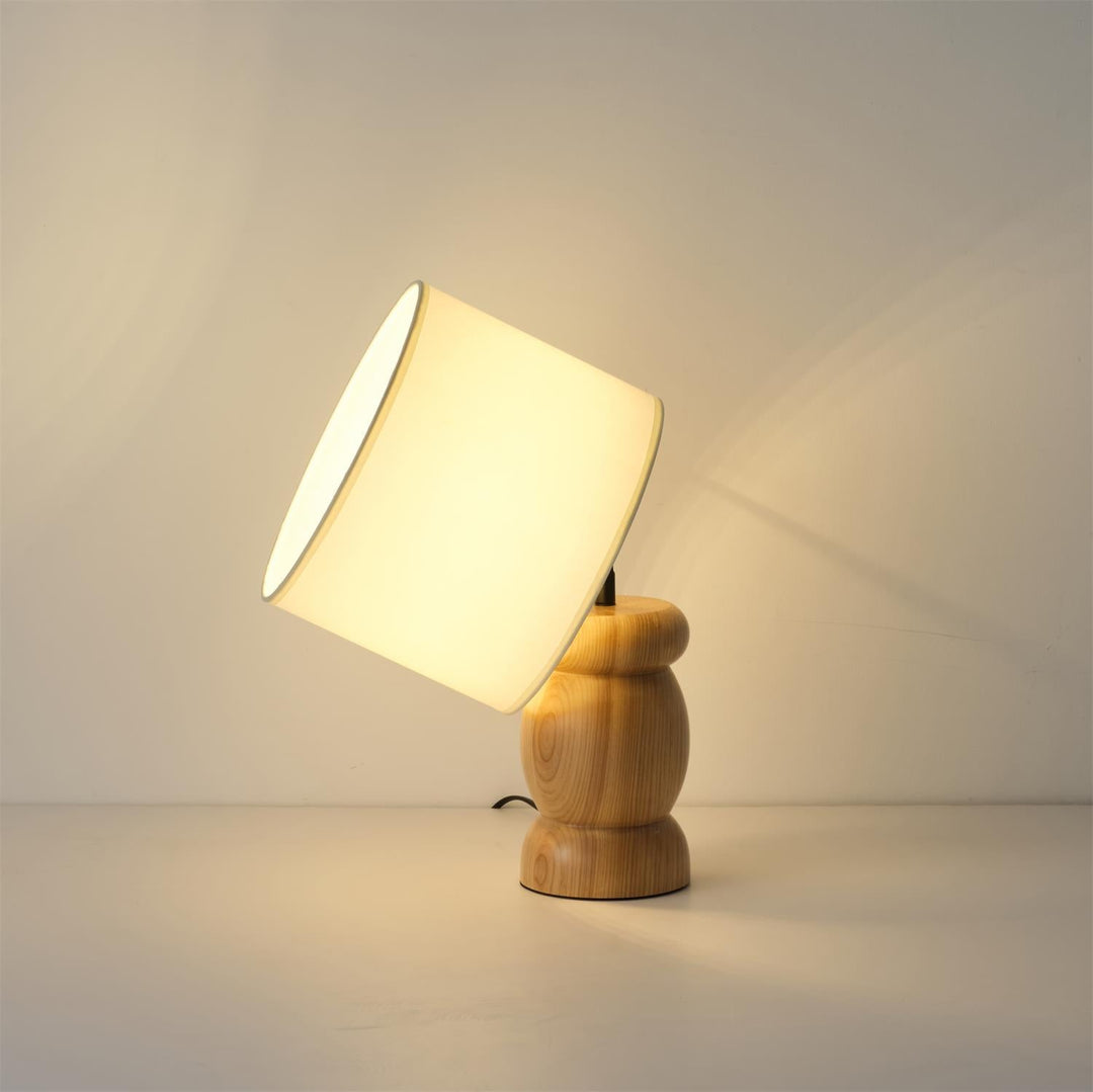 Kieselholz Tischlampe