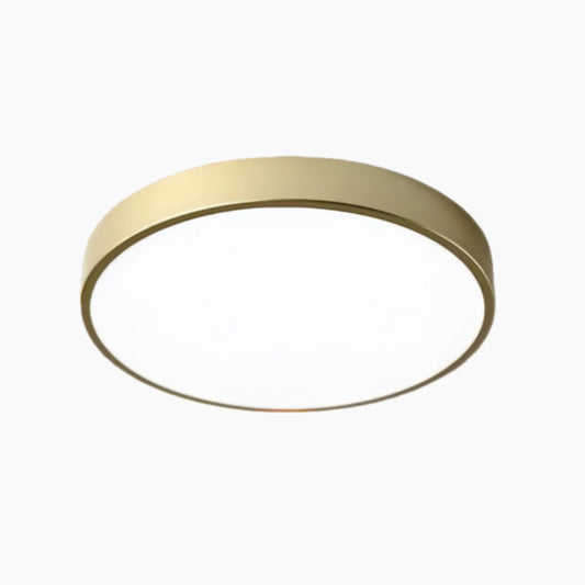 Rondi Minimalistische Ronde LED Plafondlamp - Circulair IJzeren Ontwerp voor Woon- en Slaapkamer