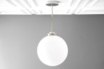 Load image into Gallery viewer, Glorica Glass 12 Inch Globe Ceiling Light - Frosted Glass Art Deco Pendant And Flush Mount
