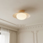 Afbeelding laden in galerijweergave, Oribela Plafondlamp Sculpturaal Globe Esthetiek met Zachte Sfeerverlichting voor Keuken en Lounge