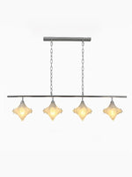 Load image into Gallery viewer, Art Deco Star Linear Pendant Light - Elegant Lighting for Kitchen Island  - Astris Cassiopeia
