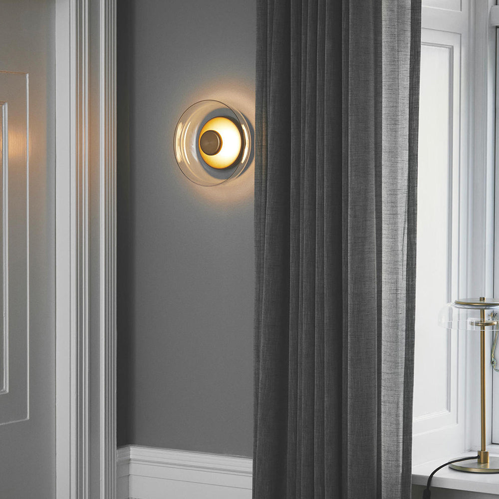 De Schitterende Gloed Premium Minimalistische Messing Wandlamp