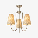 Cargar imagen en el visor de la Galería, Micahell Modern Shell Pendant Light – Sculptural Multi-Head Chandelier for Living Room