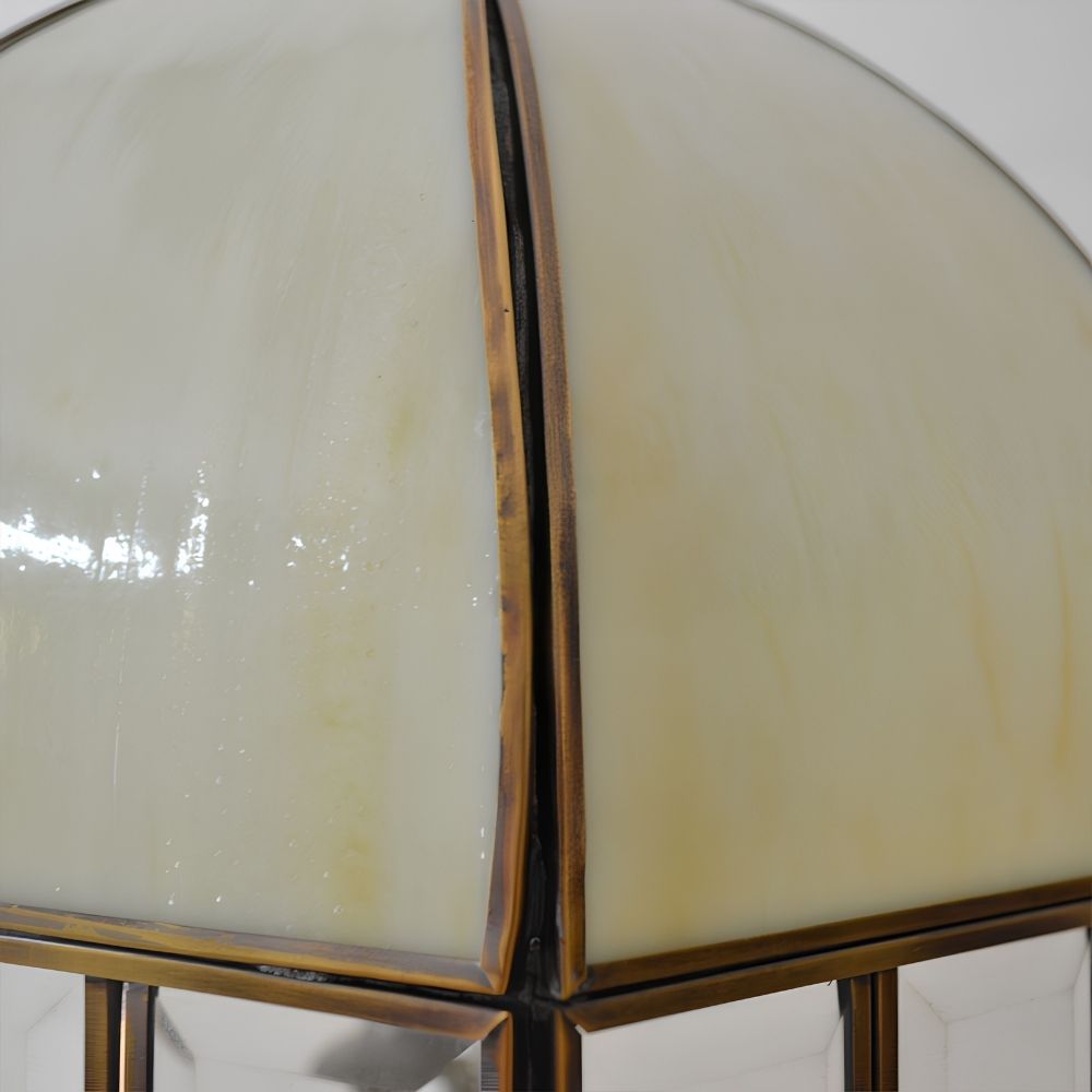 TF Tivanny Art Deco Stained Glass Table Lamp - Vintage Style for Bedroom or Living Room
