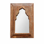 Carica l'immagine nella visualizzazione Galleria, Rustic Carved Wood Arch Wall Mirror image 16