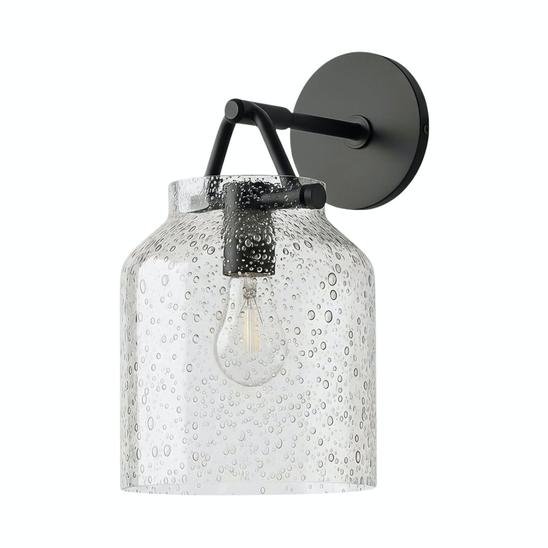 Applique Murale Minimaliste en Métal et Verre Hanton – Salle de Bain et Coiffeuse Moderne