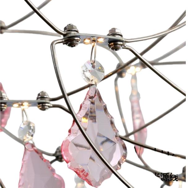 Crynora Franse Kristallen Kroonluchter - Romantisch Vuurvliegjesontwerp in Luxe Stijl voor Eetkamer of Slaapkamer