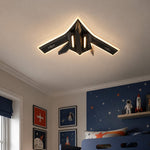 Cargar imagen en el visor de la Galería, Jet fighter LED ceiling light room scene