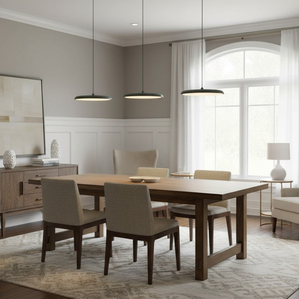 Astris Moderne Schijf Hanglamp – Zacht Gloeiende LED Hanglamp voor Eetkamer en Woonruimte