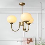 Cargar imagen en el visor de la Galería, Candelabro Moderno Marshmallow de Vidrio