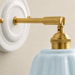 Bild in die Galerieansicht laden, Cienax Retro Ceramic Flower Wall Sconce for Bedroom or Living Room