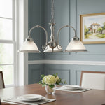 Charger l’image dans la visionneuse de la galerie, Suspension en verre côtelé TF Vintora – Finition métallique élégante pour cuisines, salles à manger et couloirs