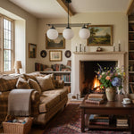 Load image into Gallery viewer, Glorica Glass Frosted Globe Pendant Light - Art Deco Hanging Light for Home
