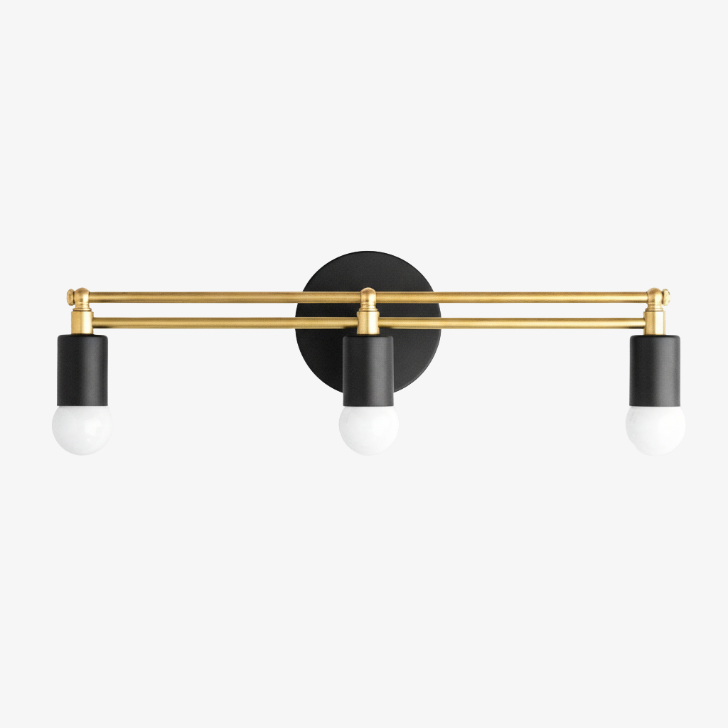 Mobilux Line Modern Vanity Light - Bathroom Wall Fixture in Art Deco Style