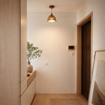 Afbeelding laden in galerijweergave, Woven pendant lamp in a calm entry space