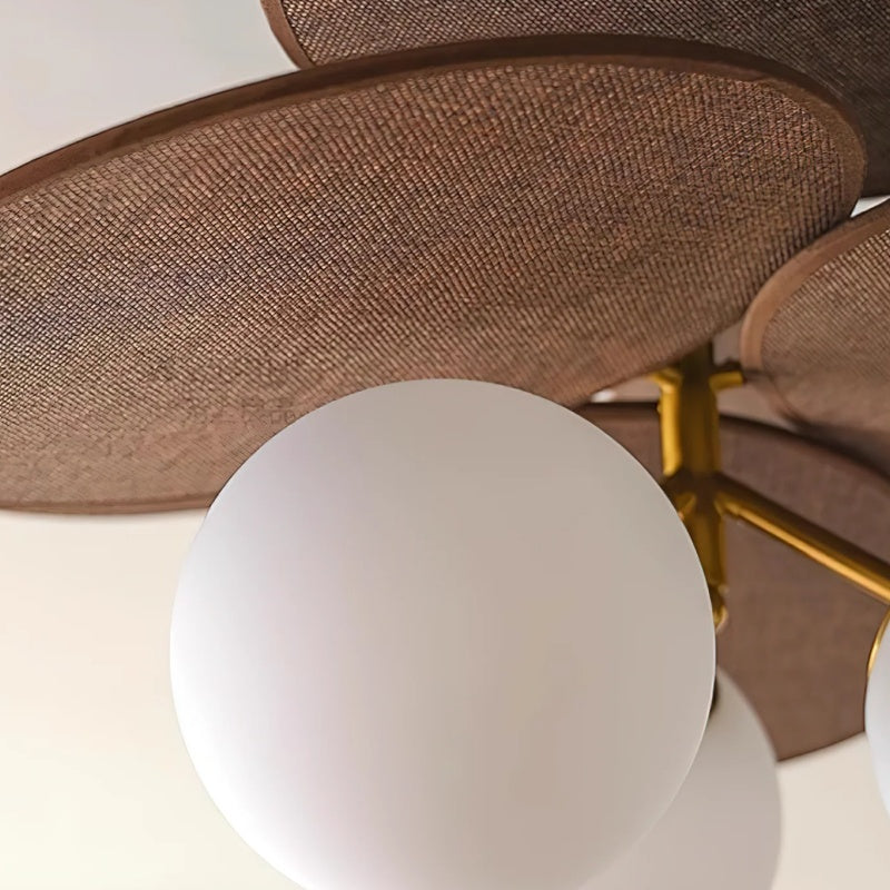 Orrise Overlappende Blad Ontwerp Plafondlamp – Hedendaagse Decoratieve Lamp voor Interieurs