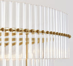 Load image into Gallery viewer, Lumora Crystal Pendant Light – Elegant Tumbled Brass &amp; Cut Glass
