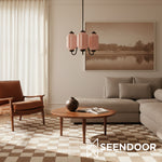 Load image into Gallery viewer, Eloise Vintage Glass Chandelier - Milk Glass Home Accent
