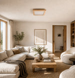 Carica l'immagine nella visualizzazione Galleria, Lampada da soffitto quadrata a plafone color crema