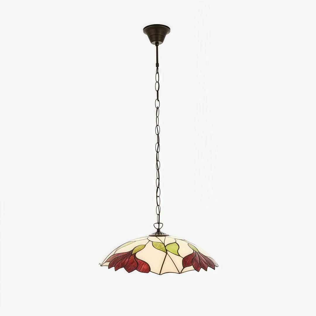 TF Botanica Floral Glass Pendant Light – Vintage Pendant Fixture for Open Plan Spaces