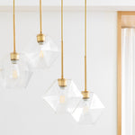 Load image into Gallery viewer, Talvior Luminous Geometric 7-Light Faceted Glass Chandelier
