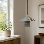 Cargar imagen en el visor de la Galería, Bauhaus Hollow Silver Single Pendant Light