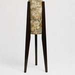 Carica l'immagine nella visualizzazione Galleria, Close-up of dark solid wood tripod legs and central floor lamp stem