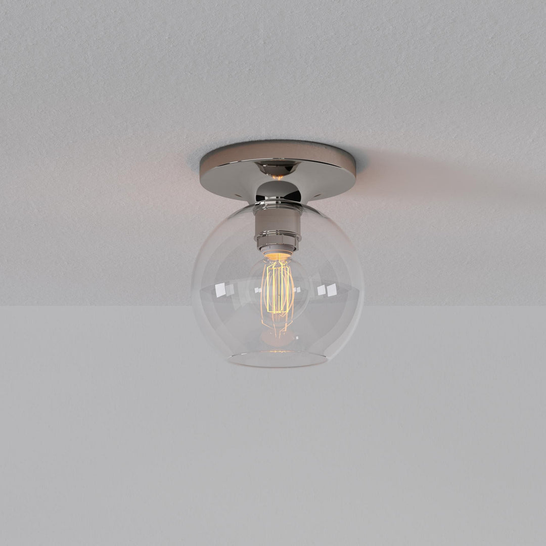 Selvion Modern Globe Pendant Light - Damp-Rated Bathroom Lighting - Luxe Glass Shade