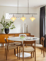 Load image into Gallery viewer, Art Deco Star Linear Pendant Light - Elegant Lighting for Kitchen Island  - Astris Cassiopeia
