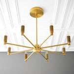 Load image into Gallery viewer, Mobilux Line Modern Chandelier - 8 Arm Mid Century Hanging Light
