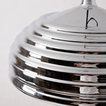 Cargar imagen en el visor de la Galería, Close view of the ribbed polished chrome dome shade