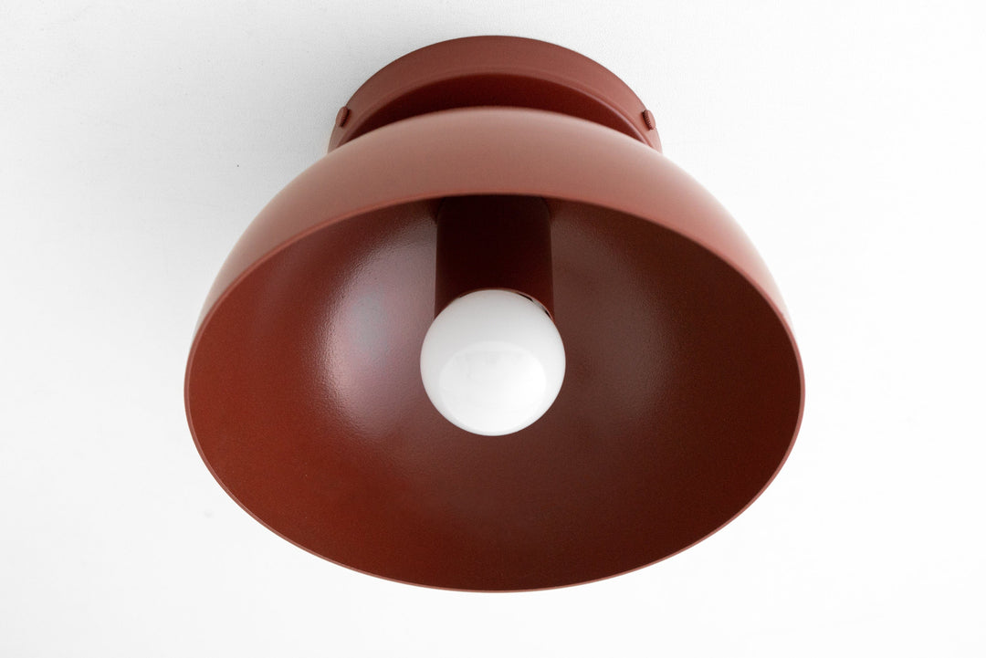 Metio Multi-Color Dome Flush Mount Ceiling Light Contemporary for Dining Area & Entry