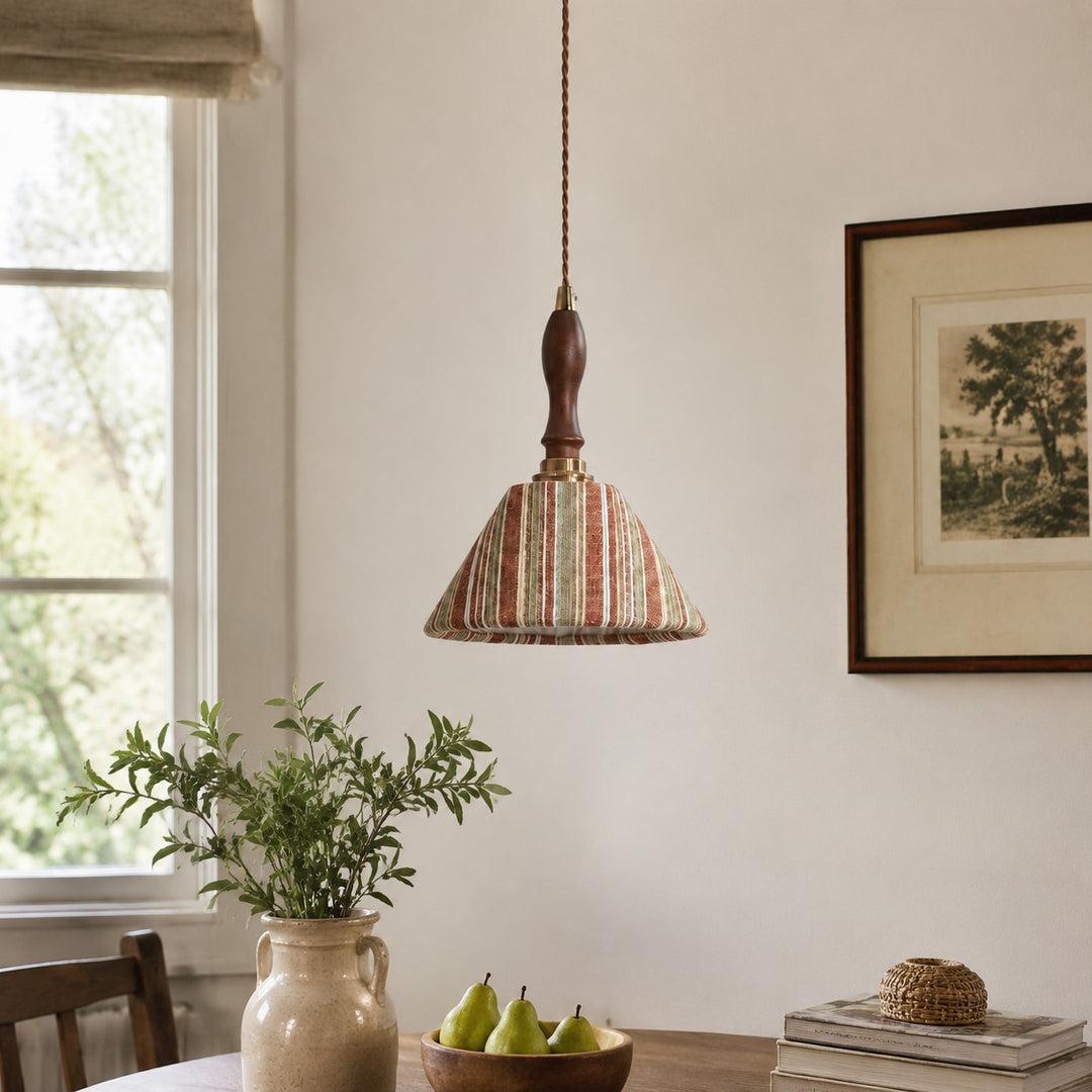 Wabi-Sabi Fabric Pendant Light