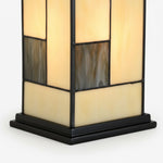 Afbeelding laden in galerijweergave, TF Manchester vierkante tafellamp - klassieke glas voor woonkamer en slaapkamer