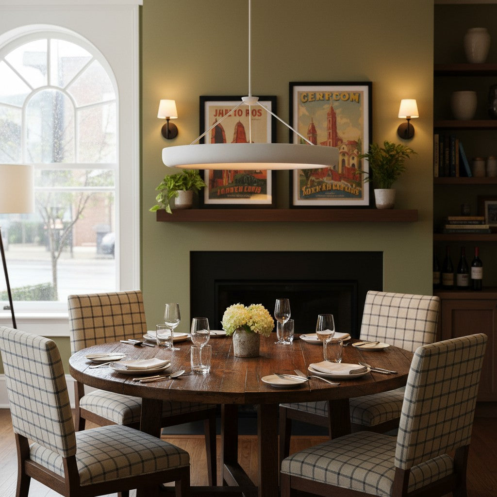 Plafonnier Halo à texture plâtre Plara – Lampe de plafond anneau moderne pour salon et salle à manger