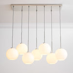 Load image into Gallery viewer, Selvion Elegant 7-Light Globe Chandelier – Glass Pendant Light
