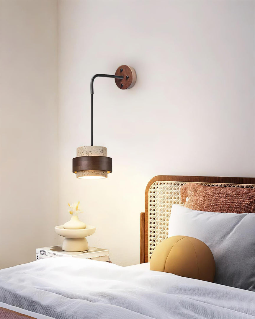 Lampada da parete Cole Travertino