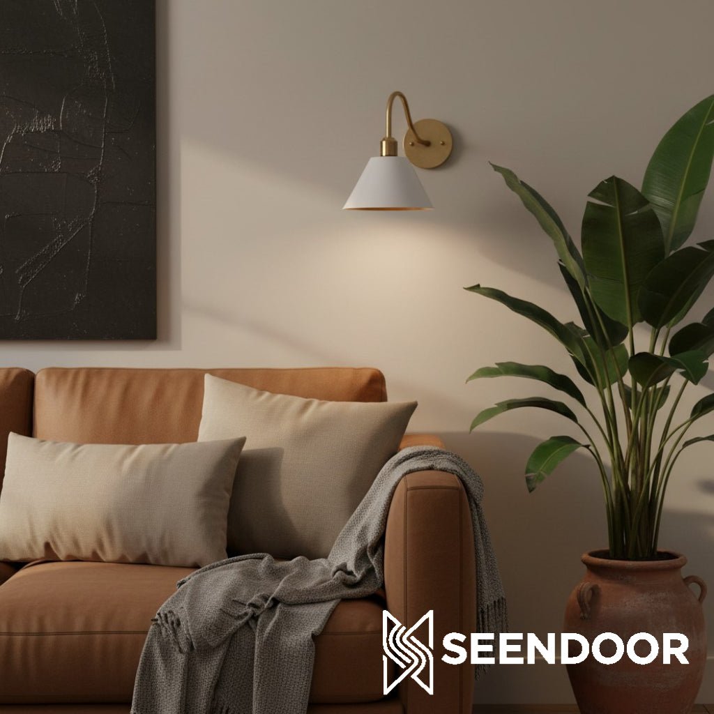 Penia Moderne Klassieke Industriële Afgeschuinde Wandlamp