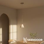 Afbeelding laden in galerijweergave, Breccan Moderne glazen kegel hanglamp