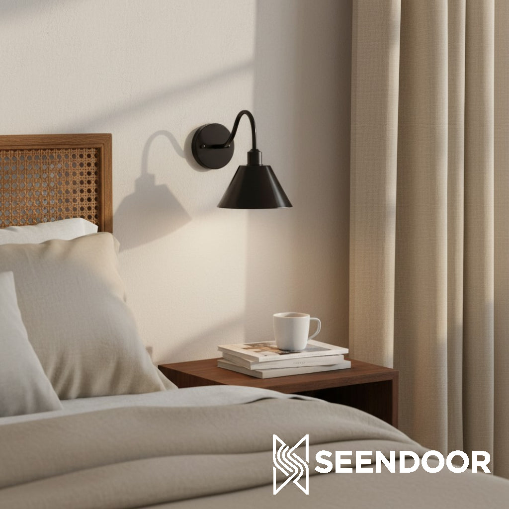 Penia Moderne Klassieke Industriële Afgeschuinde Wandlamp