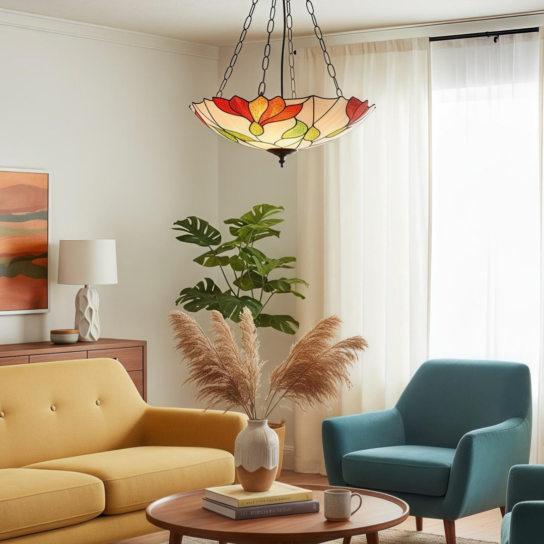 TF Botanica Bloemen Glas Plafond- en Hangverlichting - Kunstglas Stijl Armatuur voor Kamers