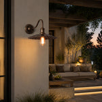 Bild in die Galerieansicht laden, Outdoor wall sconce at a covered exterior entry