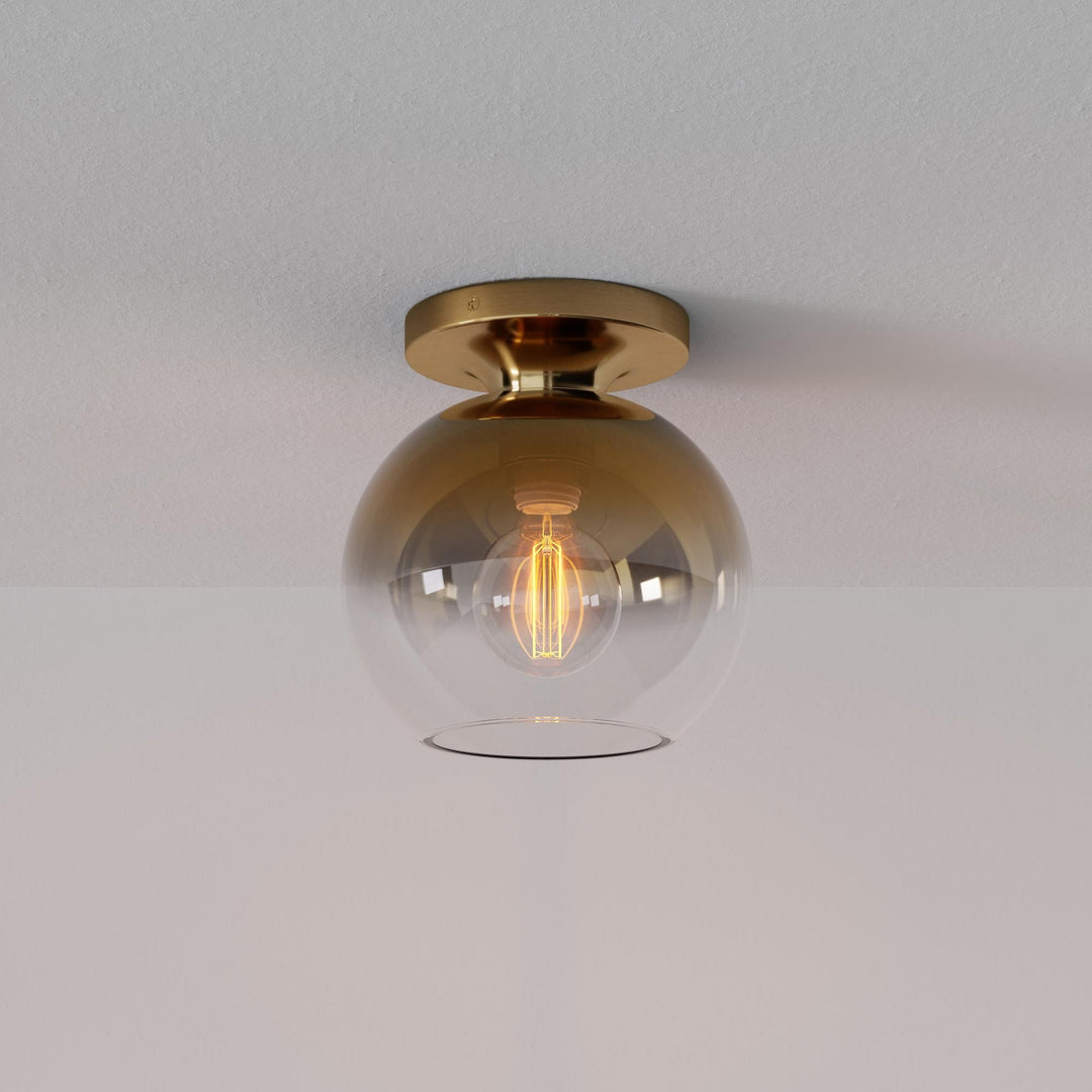 Selvion Modern Globe Pendant Light - Damp-Rated Bathroom Lighting - Luxe Glass Shade