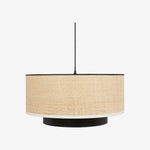 Cargar imagen en el visor de la Galería, Natural Wabi Sabi Raffia Grass Pendant Light for Dining Room